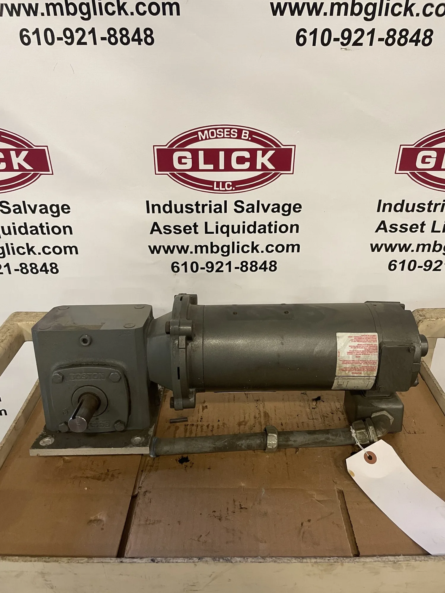 Boston Gear F718-50S-B5-G 90V DC Gear Drive/Speed Reducer 50:1 .5HP 1750RPM