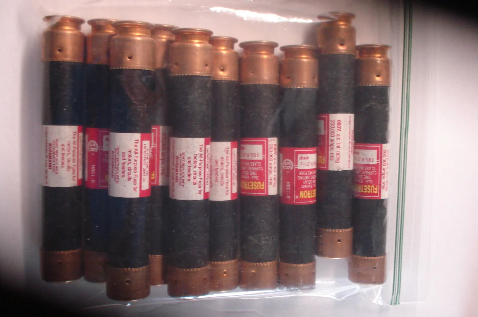 10 NEW BUSSMANN FRS-R-2 8/10 FUSES FRSR2 8/10