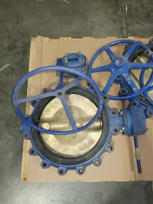 LOT OF 2 BUTTERFLY VALVES, KEYSTONE