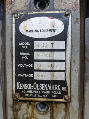 USED KENSOL-OLENMARK KENSOL-OLENMARK K 25 T PRESS
