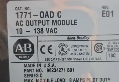 USED Allen-Bradley 1771-OAD C