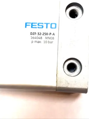 USED FESTO FLAT CYLINDER 32MM BORE 250MM STROKE DOUBLE ACTING 164048