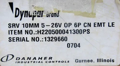 NEW DYNAPAR H220500041300PS ENCODER SRV 10MM 5-26V OP 6P CN EMT LE