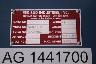 2021 RED BUD RM20-48-16 Uncoiler | Universal Press & Machinery (UPM) (17)