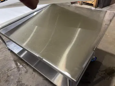 Used Advance Tabco Used Advance Tabco MS-366 72" Stainless Table w/ Undershelf Casters and Cutting Board Food Prep Tables Illinois US | Falcon Restaurant Supply #1375680