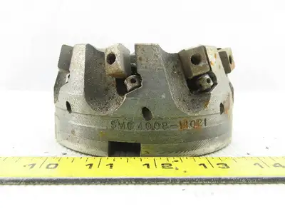 Dijet SMC4008-11021 4" Indexable Face Mill Cutter 1-1/2" Arbor 8 Flute