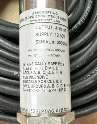 NEW Ashcroft A4WAM0442P210#G