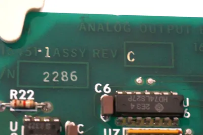 USED TEXAS INSTRUMENTS A16451 ANALOG OUTPUT BOARD REV. C