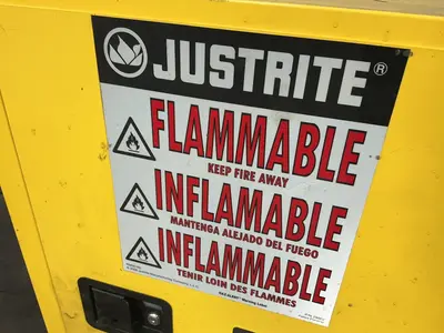 Justrite  12 Gal  Flammable Cabinet