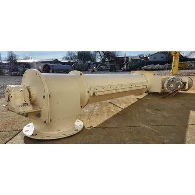 Used 12" Diameter X 5.5 ft Long Tubular Screw Auger Feeder Conveyor