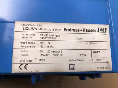 Endress Hauser CPM253-MR1505 Liquisys-M ph/digital Sensor EH Transmitter