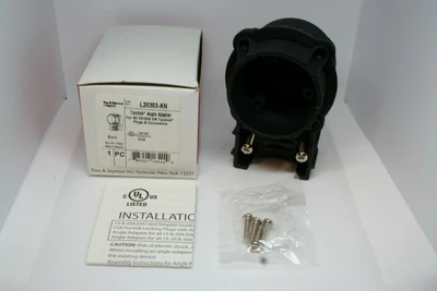 Pass & Seymour L20303-AN Turnlock Angle Adapter For 20/30A Plugs and Connectors