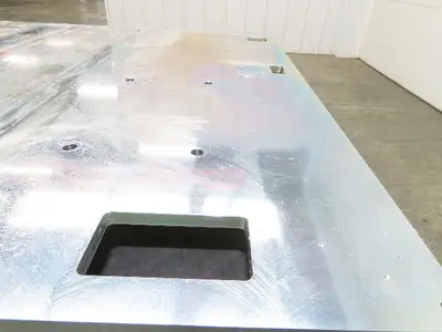 1" Steel Top Machine Base Welding Layout Table Work Bench 64x65" 19"H