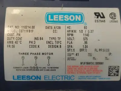 USED LEESON C6T11FB1F