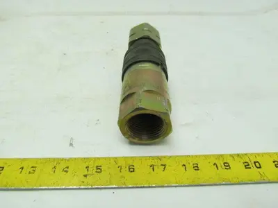 Dynaquip Controls DF16 Quick Disconnect Fitting 1"NPT Two Way Shutoff