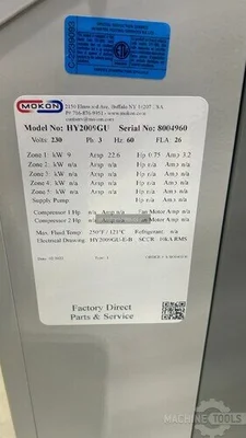 Used 2022 MOKON HY2009GU Temperature Controls Illinois US | Meadoworks #1492266