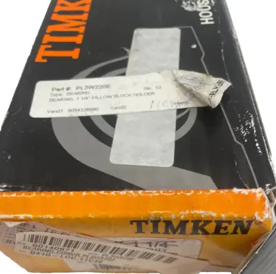 NEW TIMKEN FAFNIR PL3W220E BEARING 1 1/4"PILLOW BLOCK HOLDER