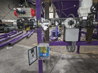 6" Diameter Hapman TubePro™  Drag Conveying System, 15 HP, New In 2020