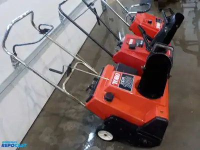 Lot of (3) Toro Snow Blowers Model S-620, CCR1000, CCR2000, All Have Keys, Untested