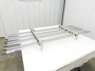 Dorner 2200 Series 18"W x 60"L Conveyor Bed Lane Guides Adj Small Parts Divider