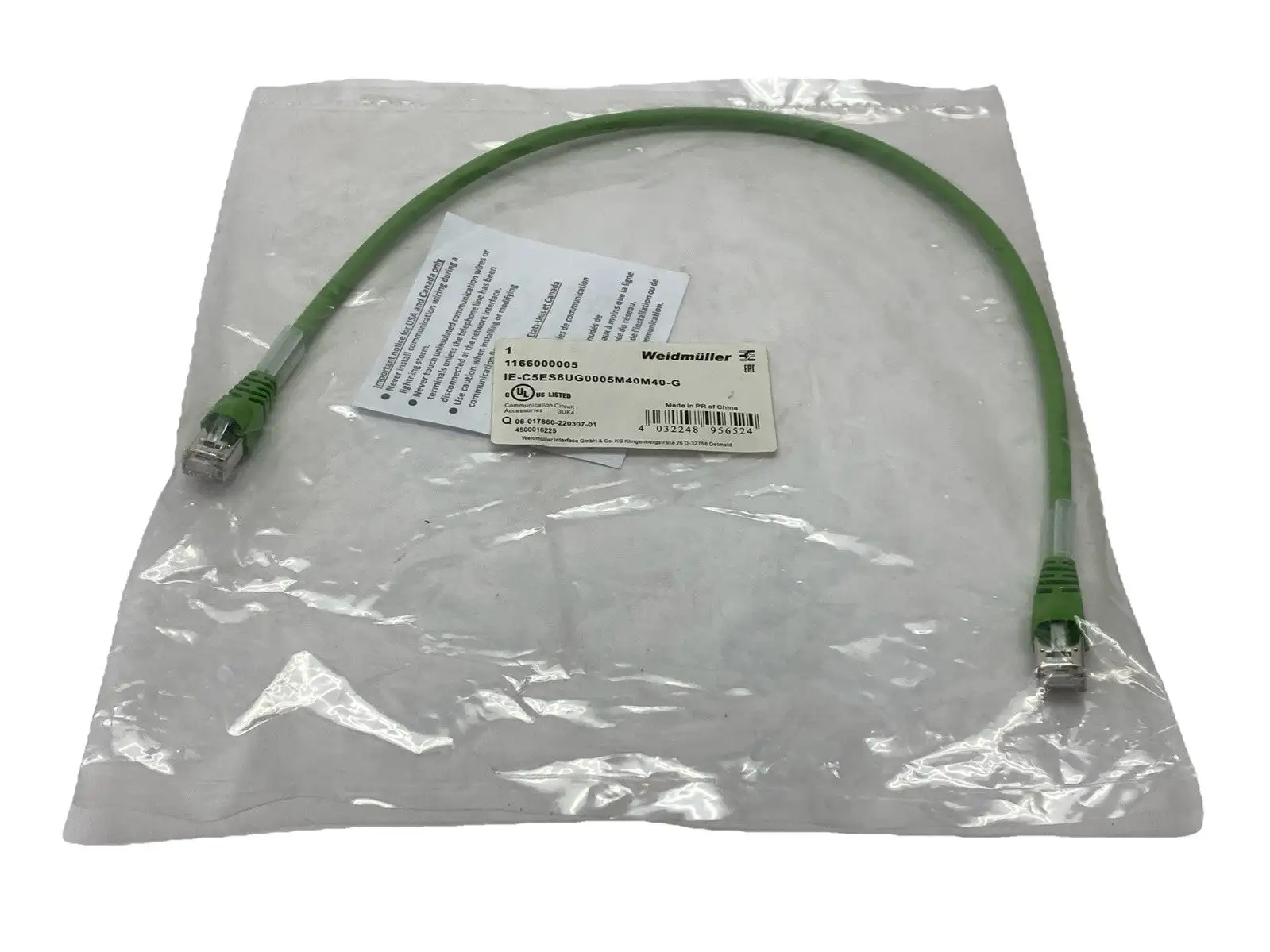 New | in-Stock Weidmuller IE-C5ES8UG0005M40M40-G, 1166000005 PLC Ethernet Equipment Michigan US | Maverick Industrial Sales #1487506