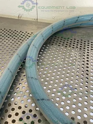 USED 103"  FLEXIBLE HOSE W/ PARKER FS-50-8FP HYDRAULIC QUICK CONNECT HOSE COUPLING