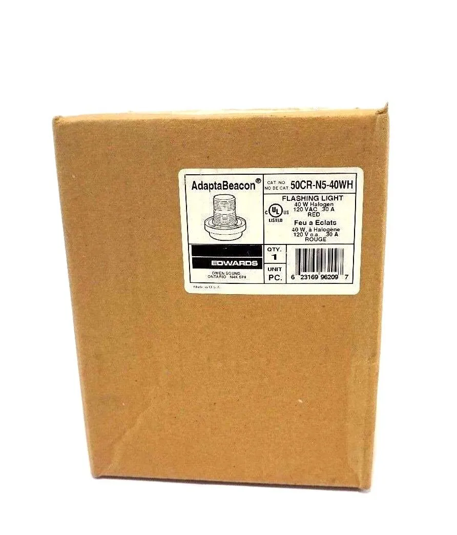 NEW EDWARDS 50CR-N5-40WH FLASHING LIGHT UNIT 50CRN540WH