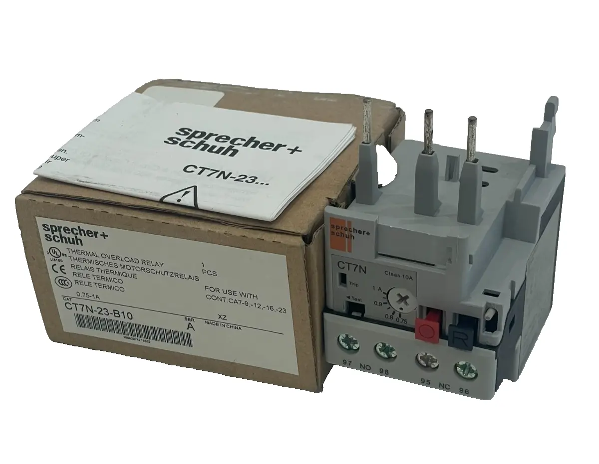 NEW SPRECHER+SCHUH CT7N-23-B10 THERMAL OVERLOAD RELAY SER.A CT7N23B10