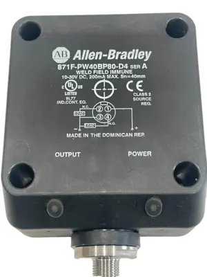 ALLEN BRADLEY 871F-PW40BP80-D4 PROXIMITY SENSOR SER. A 871FPW40BP80D4 NEW, SURP