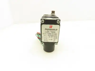 Fairchild T8000 P/I Pressure Transducer 0-15 PSI 4-20mA Electro-Pneumatic