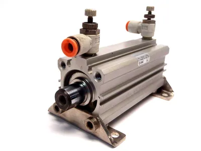 NCDQ2L32-75DC | SMC  Pneumatic Compact Cylinder 32mm Bore 75mm Stroke - Used