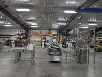 Used 2 Pocket Bread Line with Glimek & Benier Components
