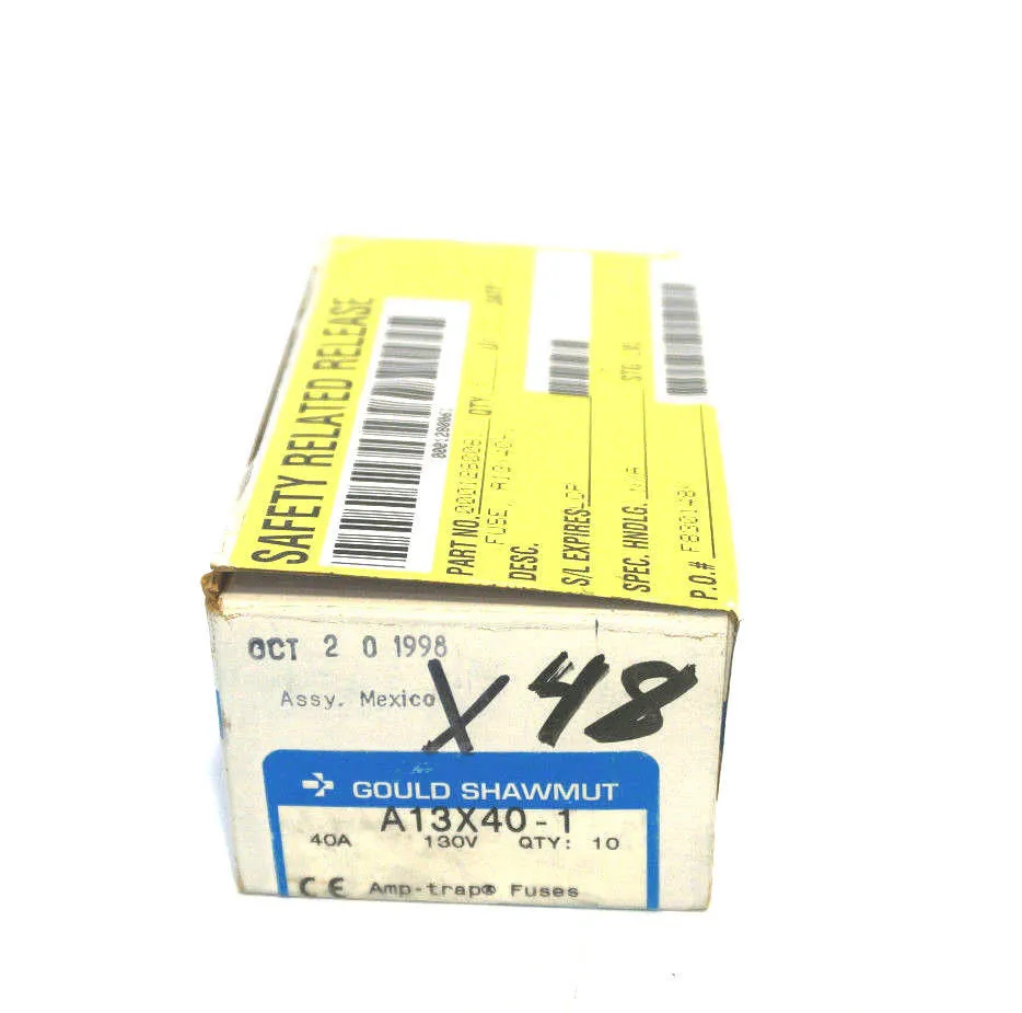 10 NEW GOULD SHAWMUT A13X40-1 FUSES A13X401