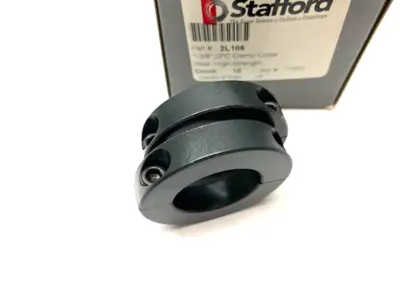 USED STAFFORD 2-PIECE CLAMPING COLLAR 1-3/8" STEEL, HIGH STRENGTH