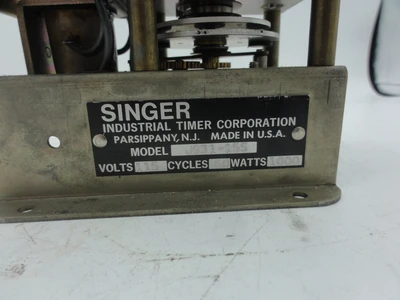 Used SINGER INDUSTRIAL TIMER CORP. J931-15S Counters/Timers Connecticut US | BG Industrial Surplus #473168