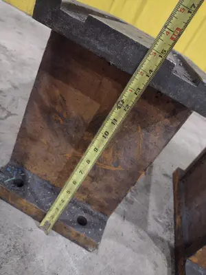 18" X  10" X 15" HIGH STEEL PARALLELS, SET OF 2: STOCK #23741
