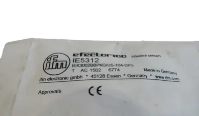 NEW IFM EFECTOR IE5312 INDUCTIVE SENSOR IEK3002BBPKG/US-104-DPS