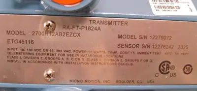 NEW Micro Motion 2700 R12 AB 2EZCZ