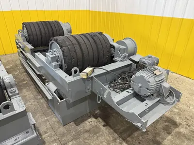 120 TON (240,000 LBS) RANSOME PANDJIRIS POWERED TANK TURNING ROLLS, POWER & IDLER: STOCK #23144