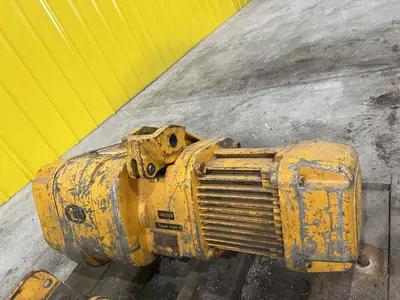 10,000 LB (5 TON) HARRINGTON MOTORIZED CHAIN HOIST W/ POWER TROLLEY: STOCK #19956