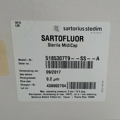 NEW Sartorius 5185307T9--SS--A
