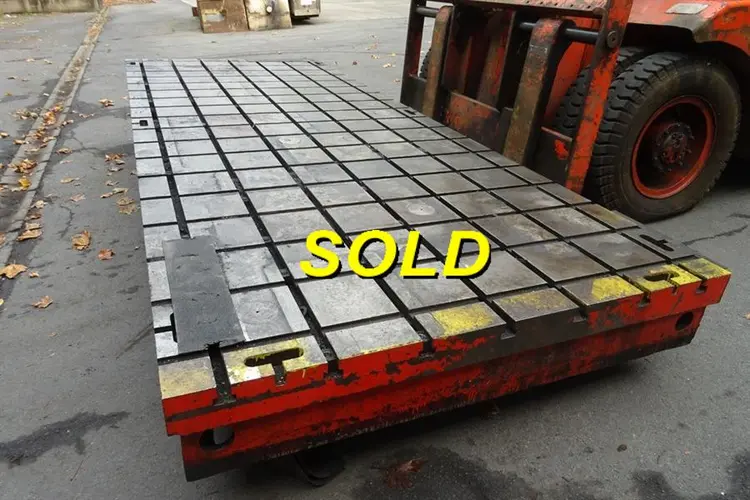 Used T-SLOT TABLE 4500 X 1750 MM Tables, Floor & Layout Plates BE | Apt International N.V #366562