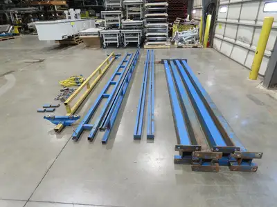 Gorbel 1/4 Ton 500Lb Free Standing 4-Post Bridge Crane 15'Span 18' 6"Runway