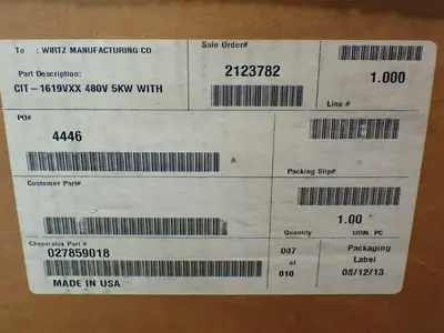 New | in-Stock CHROMALOX CIT1619VXX Heaters Ohio US | HGR 24 #1150974