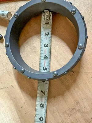 New | in-Stock AFTERMARKET 5" DUAL ROTARY SHOE - 7 DOMED BUTTONS ON FACE, 21 BUTTONS ON SHOULDER -THIN WALL Drilling Attachments Pennsylvania US | East West Machinery & Drilling #1418133