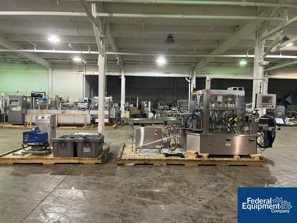 USED Quadrel Quadrel Wrap Around Labeler, Model Rotary