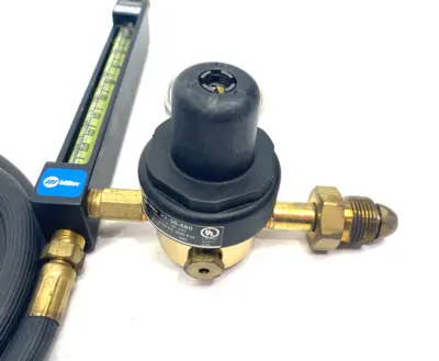New | in-Stock Miller Flowmeter Regulator Combination with Welding Hose Parts Michigan US | Maverick Industrial Sales #1395447