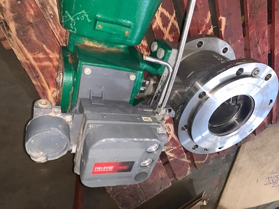 Fisher 8" V150 Stainless Steel V-Ball Control Valve