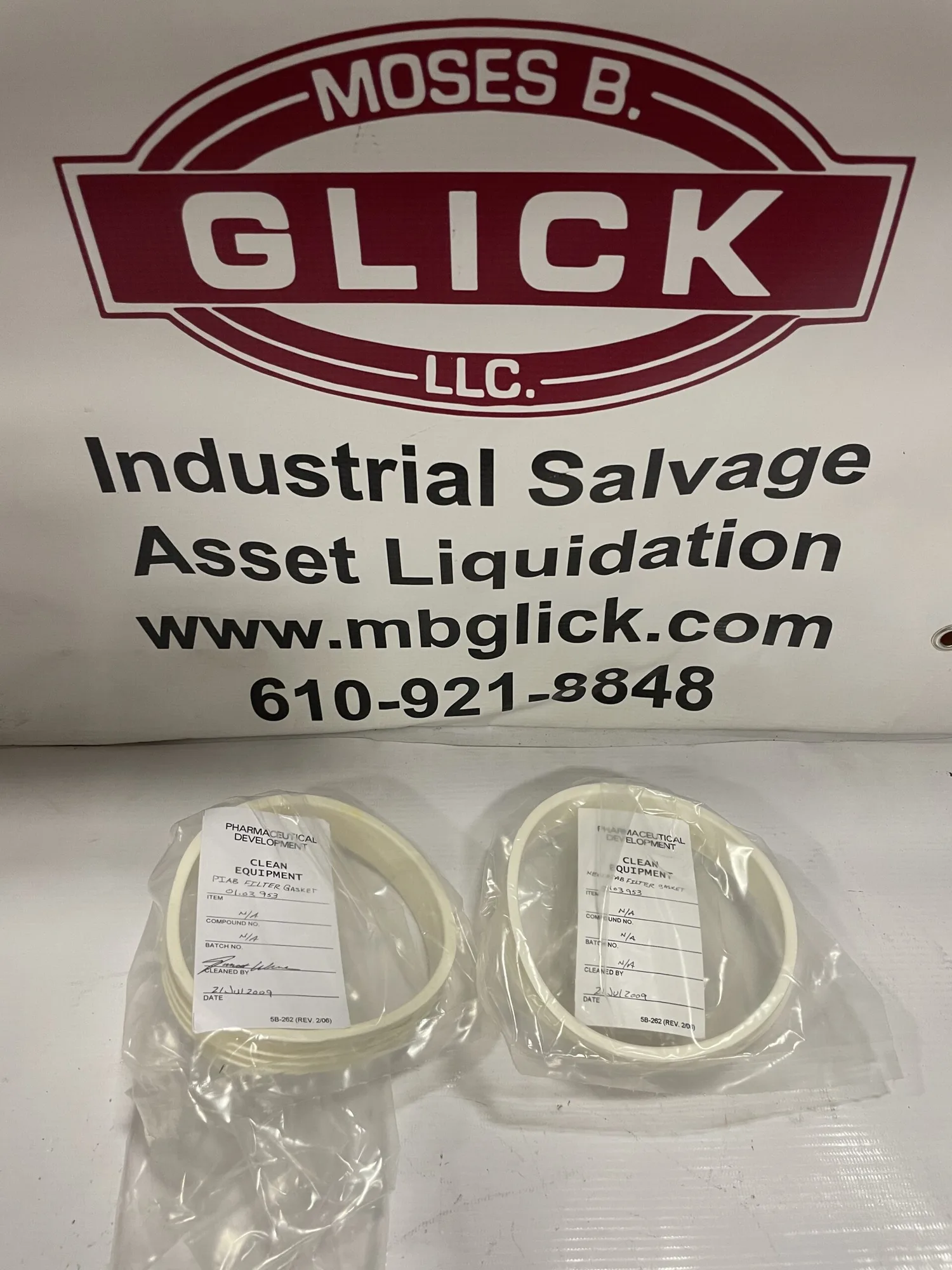 PIAB 0103953 Fluid Seal / Gasket for Vacuum Pump -lot of 2