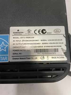 Emerson Liebert GXT4-1000RT230 Online Double Conversion UPS 200/208/220/230/240V
